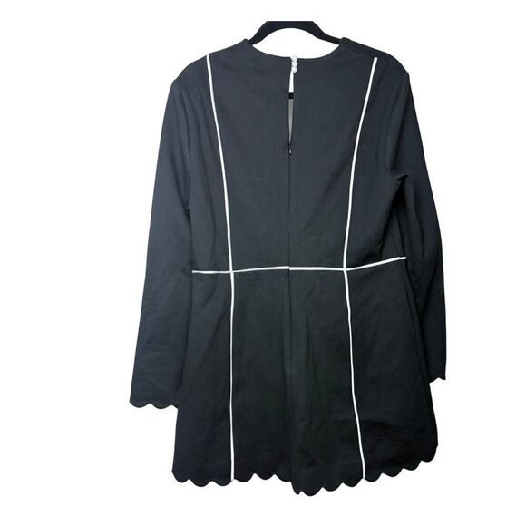 Anthropologie Maeve Square-Neck Scalloped Hem Mini Dress NWT Sz. L - Picture 6 of 9